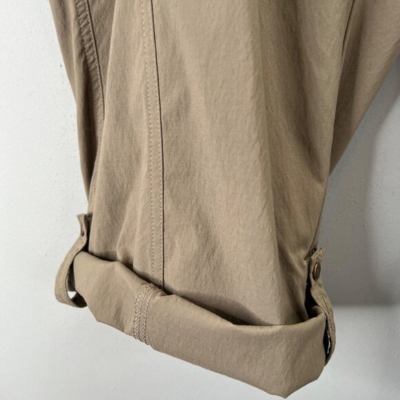 Royal Robbins Capri Hiking Pants 20 Standard Fit Cocoa Taupe Tab Adjustable Hem - Picture 4 of 8